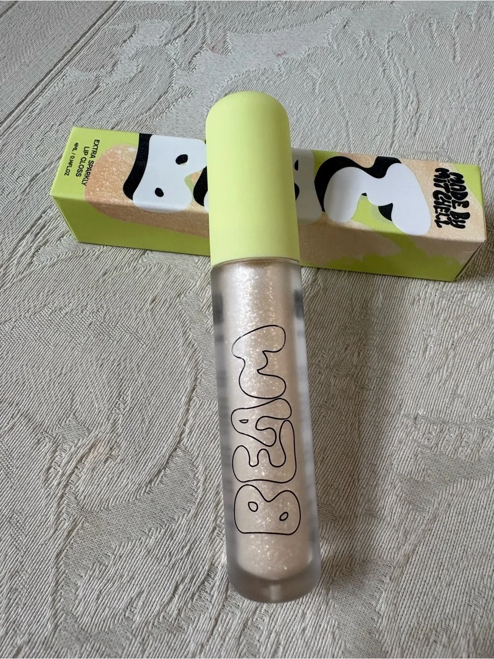 Made by Mitchell Beam Lipgloss in Extra Sparkly BNIB